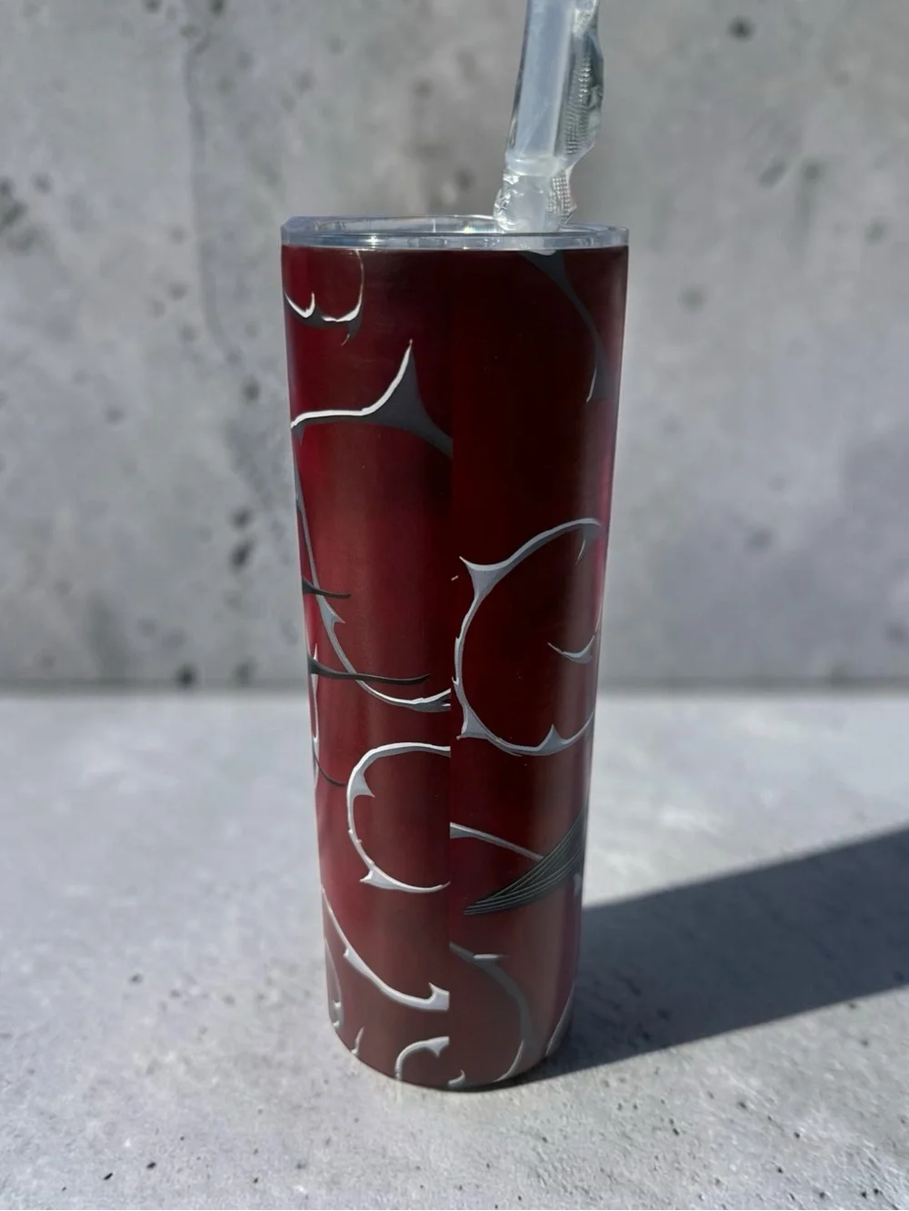 Brand New Red Jack Skellington Decorative Tumbler - Home Art